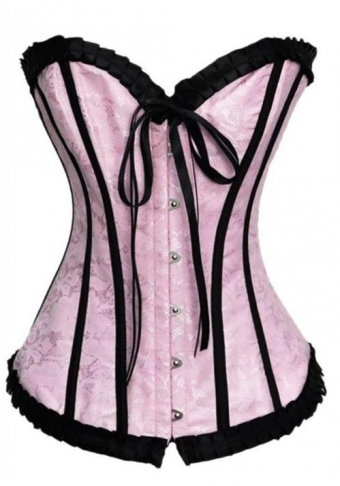 Steampunk Boned Corset with Chain Stud Detail