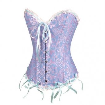 Steampunk Boned Corset with Chain Stud Detail