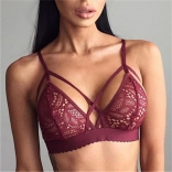 Red Strappy Harness Bralette Bra