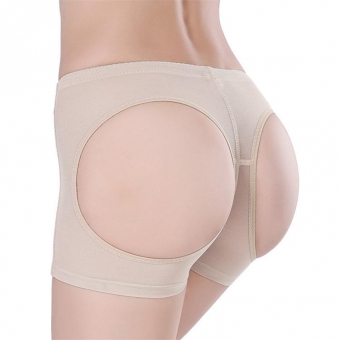 Beige Short Butt-lift Underwear