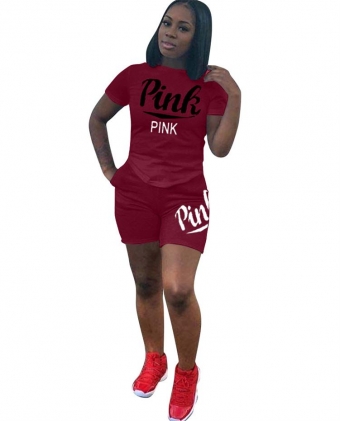 WineRed Fashion Women PINK Printed Pant Sets
