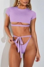 Purple Short Sexy Bikini