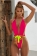 RoseRed Halter Sexy One-Piece Swimwear