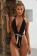 Black Halter Sexy One-Piece Swimwear
