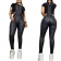 Black Sleeveless Halter Women Sexy Jumpsuit Dress