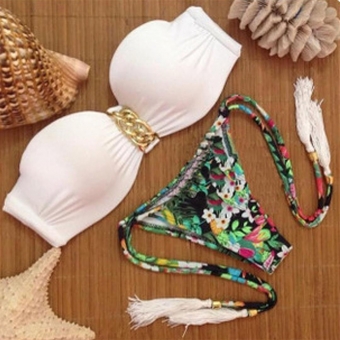 White New Fashion Women Bikini Swimwear