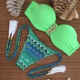 Green New Fashion Women Bikini Swimwear