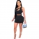 Black Sleeveless Halter Pleating 2PCS Women Sexy Bodycon Dres