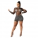 Black Long Sleeve Mesh Rainstones Sexy Rompers