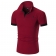 Red Short V-Neck Men's Fashion POLO Skirt