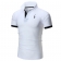 White Short V-Neck Men's Fashion POLO Skirt