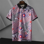 Black Short Sleeve Printed Men's Fashion T-Skirt