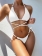 White Halter Sexy Women Beach Swimwear