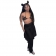 Black Rhinestone Sexy Underwear Set With Mesh Foral Women Clubwear
