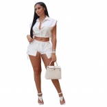 White Sexy Women Club Dress Sets