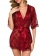 Red Women's Sexy Lace Hollow-out Erotic Sleepwear Lingerie