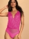 RoseRed Women's Sleeveless Deep V-Neck Sequins Bodycon Mesh Bodysuit