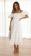 White Off-Shoulder Chiffion Hollow-out Fashion Skirt Dress