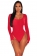 Red Women's Long Sleeve Stripe Tops Bodycons Sexy Versatile Commuter Jumpsuits