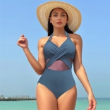 Navy One Pieces Women Swimwear Bikinis