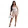 Beige Sleeveless Vest Bra Two Pieces Women Romper Short Sets