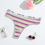 Colors Striped Sexy Women G-Thong Underwear