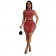 Red Sleeveless Mesh Rhinestone Crop Top Party Bodycon Mini Dress