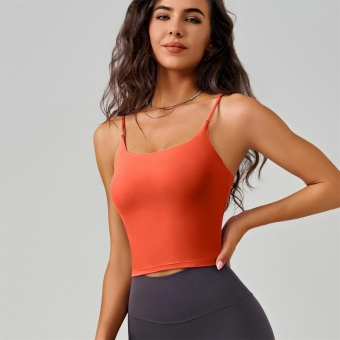 Red Women Sexy Paded Gym Sports Casual Camisole Underwear