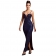 Black Strapless V Neck Sexy Women America Styles Dress for Party Formal Clothing