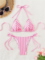 Pink Sexy Velvet Party Swimming Bikini Sets