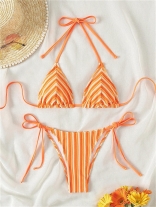 Orange Sexy Velvet Party Swimming Bikini Sets