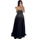 Black Off Shoulder Rhinestones Mesh Lace Up Elegant Birthday Maxi Dress