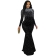 Black Long Sleeve Diamonds Luxury Evening Formal Long Dress