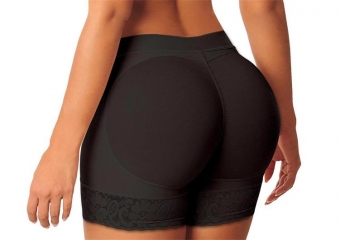 (Plus Size) Black Sexy Carry Buttock Pants