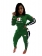 Green Zipper Long Sleeve Knitting Champion Sports Dress