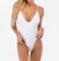White Sexy One-Pieces Swimsuit