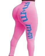 Pink Printed Bodycons Sports Leggings