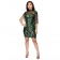 Green Sleeveless Sequins Bodycons Tassels Mini Dress