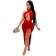 Red Sleeveless Deep V-Neck Slited Women Maxi Dress