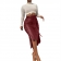 WineRed Women Fashion Sexy Midi Skirt