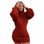 Red Long Sleeve Women Fashion Sweaters