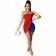 Red Off-Shoulder Sleeveless Slited Fold Mini Dress