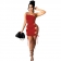 Red Sleeveless Single Shoulder Sling Hollow-out Clubwear