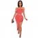 Red Off-Shoulder Women Rainstones Bodycons Midi Dress