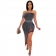 Black Off-Shoulder Women Rainstones Bodycons Midi Dress