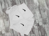 White Sleeveless Halter 3PCS Brand Embroidery Short Sets