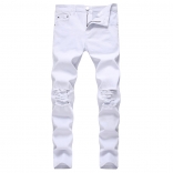 White Men's Fashion Jeans Trousers
