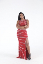 Red Sleeveless O-Neck Rhinestone Women Maxi Dress