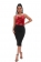 Red Sleeveless Halter Sequins Women Bodycons Midi Dress
