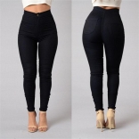 Black Fashion Women Jeans Pant